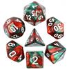 Epic Forge -Set di 7 dadi - Fusione verde e rosso