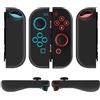 TNP Products TNP Coperture Grip Gel per Nintendo Switch Joy-Con Joy Con Copri Levette - Custodia Protettiva Controller Switch Anti-scivolo Design Leggero Ergonomico Confortevole Accessori Skin (1 Paio Nero)