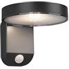RL LIVE YOUR LIGHT Reality Leuchten Posadas R22251142 - Lampada da parete a LED a energia solare, in plastica, con sensore di movimento a LED da 4,5 W, colore: Antracite