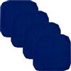 Oslimea Federa per cuscino da esterno 61 x 61 cm, impermeabile, per mobili da patio, sedie, confezione da 4, solo fodere, blu scuro