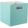 DII Poly-Cube Storage Collection - Contenitore rigido con lato rigido, pieghevole, piccolo, colore: acqua