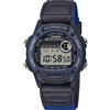 Casio Orologio Casio in Pelle / Tessuto Serie W-220 Multifunzione W-220HF-2AVEF Blu / Nero