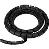 ECOVA Guaina spiralata raccoglicavi ecova nera 25mm 1 8mt con pinza guida