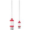 CHERRY USB CABLE 1.5, Cavo Intrecciato da USB-C a USB-A, per il Caricamento e la Trasmissione dati, per Tastiera, Mouse, Smartphone, Tablet e Altro, Lunghezza 1,5 m, Bianco