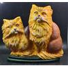 fermaporta ghisa decoro gatti cm l 20 x 20 h