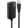 Lindy 43159 Prolunga Attiva USB 3.0 con Hub Pro, 10m (o8V)