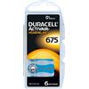 Duracell 60 x Tipo 675 (BLU) - DURACELL 675 Hearing Aid EasyTab - Pile per apparecchi acustici - confezione da 60 (10 x 6)