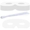 Prasacco 20 mascherine da dipingere per bambini, 8,5 x 6,5 cm, in carta bianca, per Halloween, in maschera, giochi di ruolo, spettacoli da palcoscenico, cosplay