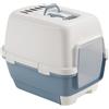 Stefanplast Lettiera Chiusa Cathy Clever & Smart per Gatti Colore Blu Acciaio