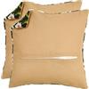 VERVACO Dorso Per Cuscino Punto Croce BEIGE SET DI 2 Retro Per Cuscino Con Zip ca. 45 x 45 cm Fodera Posteriore per Rifinire Lavori di Ricamo Accessorio Per Hobbistica Set Fai Da Te Creativo