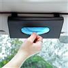 HIFROM Porta Fazzoletti per Visiera Auto, 2 Pezzi Auto Porta Fazzoletti, Visiera Tovagliolo Titolare, Pelle PU Auto Tissue Box, Accessori per Interni Auto(Nero,1PC)
