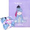 Disney Eeyore Coperta Pile Simpatica, Plaid Divano Peloso Coperte Calde e Morbide per Divano Letto e Viaggi 150 x 130 cm Regalo Winnie the Pooh (Viola Eeyore)