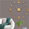Coraltree Orologio da parete moderno,orologio da parete 3D DIY per decorazioni da parete, regalo per casa, ristorante, ufficio e hote (oro)