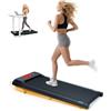 AiQInu Tapis Roulant Elettrico con Inclinazione 5%, Tapis Roulant Salvaspazio, Walking Pad con Telecomando, 2.5 HP, Display Led E Funzionalità Bluetooth, Adatto Per Uso Domestico e In Ufficio, 2-6 Km/