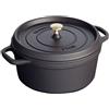 STAUB CASSERUOLA COCOTTE TONDA CM 28 NERA 1007271