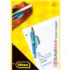 Idena 10393 - Blocco note per la scuola, DIN A4, 50 fogli, 70 g/m², rigati, perforati