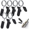 QSHXXROI 6 Pezzi Bilanciere Morsetti a Molla, Chiusura a Molla in ABS, Morsetti a Leva per Manubri, per Palestra, Powerlifting, Bodybuilding, 24mm