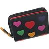 VISCONTI Love Collection Desire LV6 - Piccola borsa in pelle con blocco RFID, Nero , Taglia unica