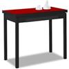 ASTIMESA Tavolo da Cucina a Libro, Rosso, 80 x 40 cm a 80 x 80 cm