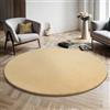 Mias Teppiche Mia's Teppiche Comfort Tappeto moderno a pelo corto, lato inferiore antiscivolo, lavabile fino a 30 gradi, morbidissimo, effetto pelliccia, Oro, 200 cm Rotondo
