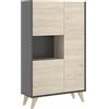 DEKIT GRUPO RIMOBEL HOMEKIT Credenza alta 3 porte, 81 x 135 x 43 cm