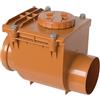 First Plast NRO125A Valvola Antiritorno in PVC con O-Ring, Rosso, diametro 125 mm