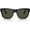 Persol Occhiali da Sole PO3306S 95/31 Nero/Verde Unisex