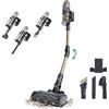 Cecotec Scopa Elettrica senza Fili Conga Rockstar RS90 Pet Flex. 600W, Potenza Aspirazione 160AW, 40kPa, Modalità Auto, Spazzola Animali, Tubo Flessibile, Pulisce fino 140m2, Modalità Eco