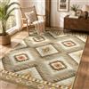 DEFYNEE Tappeto soggiorno 90x150 cm, lavabile a pelo corto, antiscivolo, stile vintage e boho, facile da pulire, per soggiorno, camera da letto e sala da pranzo, cammello