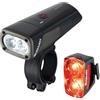 SIGMA BUSTER 1600 / RL 150 | Luci anteriori e posteriori a LED | 1600 lumen e 150 lumen | Luci anteriori e posteriori a batteria con sei modalità di illuminazione