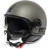 MOMO Design MOMODESIGN - FGTR EVO E2206, Casco Jet con Visiera Parasole, Casco Aperto per Moto e Scooter, per Uomo e Donna, Titanio Opaco/Nero, XS