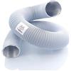 TYGERIX Tubo Flessibile in Alluminio Diametro 60 mm Bianco | Allungabile fino a 2,5 metri | Alta Resistenza al Calore fino a 250°C | Più spessore e Più resistenza | Colore Brillante | Modello TOP