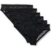 Amazon Essentials Culotte Interamente in Pizzo Elasticizzato Donna, Pacco da 6, Nero, 52