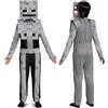 MINECRAFT DISGUISE Costume Minecraft Scheletro Bambino, Costume Videogiochi Bambini Taglia M