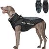 Votoko Cappotto Cane Invernale, Impermeabile Termico Cappotto Per Cani, Cappottino Cane Taglia Media Con Strisce Riflettenti E Pettorina Rimovibile, Lavabile In Lavatrice, Resistente Anello a D (XL)
