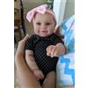 iCradle Reborn Baby Dolls 20 pollici 50 cm Due opzioni Doll Bambino realistico Real Soft Touch Maddie con capelli da disegno a mano Bambola fatta a mano