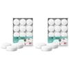 Bolsius - Candele galleggianti Maxi - Bianco - 12 pezzi in una scatola - Ø 7,6 cm - Tempo di combustione 8 ore - Senza profumo - Cera paraffina - Candela galleggiante XL - Varie occasioni