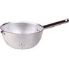 Baldassare Agnelli Pentole Agnelli ALMA14024 Colapasta Sferico (Scaldapasta) Spessore 3 Millimetri con Manico Tubolare e Gancio Inox, Diametro 24 cm