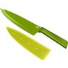 KUHN RIKON Colori+ - Coltello da chef antiaderente con guaina di sicurezza, 30 cm, colore: Verde
