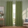 HPD Half Price Drapes Tende in lino con occhielli, lunghe 248 cm, tende oscuranti per camera da letto e soggiorno (1 pannello), 127 x 227 cm, verde Toscana