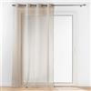 Douceur d'Intérieur Amani Tenda con Occhielli, 140 x 240 cm, Tortora, Velo Sabbiato