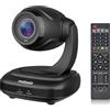 Matosio Telecamera FoxPro PTZ 1080P AI Face Tracking, Zoom Ottico Senza Perdita, Autofocus, 2 Microfoni Antirumore, Telecomando compatibile con Zoom/MS Teams e Streaming