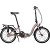 U.GO Now U-Go i3 Folding Bike 20, Low Entry, Bici Pieghevoli Unisex-Adult, Brown, Uni