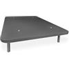 amuéblate online - Base imbottita 3D rinforzata, grande stabilità con 5 barre trasversali e 6 gambe metalliche filettate da 27 cm, 135 x 190, grigio scuro