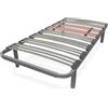 DUÉRMETE ONLINE - Rete multirete rinforzata con regolatori lombari 90 x 190 con 4 gambe da 25 cm incluse