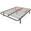 amuéblate online - Rete multirete extra resistente con regolatori lombari 135 x 190 con 5 gambe da 25 cm incluse