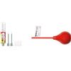 Fischer FILL & FIX Ripara fori Tasselli e Fissaggi su Muro e Legno, Siringa Colla di Montaggio, Include 4 Tasselli a Rete, 51098 & AB K Soffietto per Pulizia Fori Muro per Tasselli