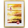 aFFa frames, California, Portafoto in plastica, Luce, Rettangolo, Con vetro acrilico frontale, HDF, Oro, A3, 29,7x42 cm