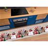 BIANCHERIAWEB Tappeto Passatoia Cucina Antiscivolo Sottolavello Digitale Dis Natale Inverno 50x280 Bambolina Slitta