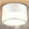 ZIZZLER Faretti Led Bianchi da Soffitto, Impermeabile IP44, Faretto per Cucina Interni Corridoio, 12W 1100LM, Plafoniera Rotondi Soffitto Soggiorno, Luce Calda, Bathroom Spot Lights Ceiling, 10cm